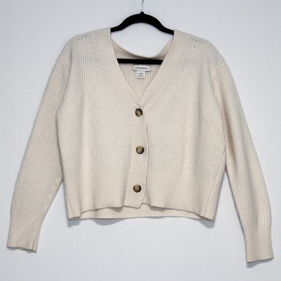 Club Monaco Button Cardigan in Off White Size XL - Picture 6 of 9